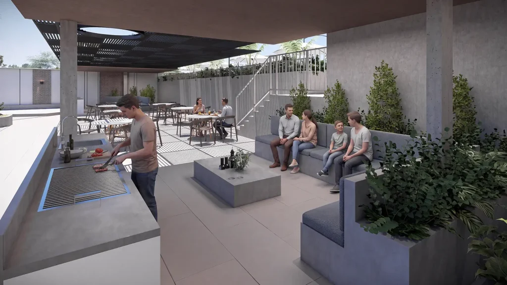 Satori: zona social de BBQ Satori: zona social de BBQ